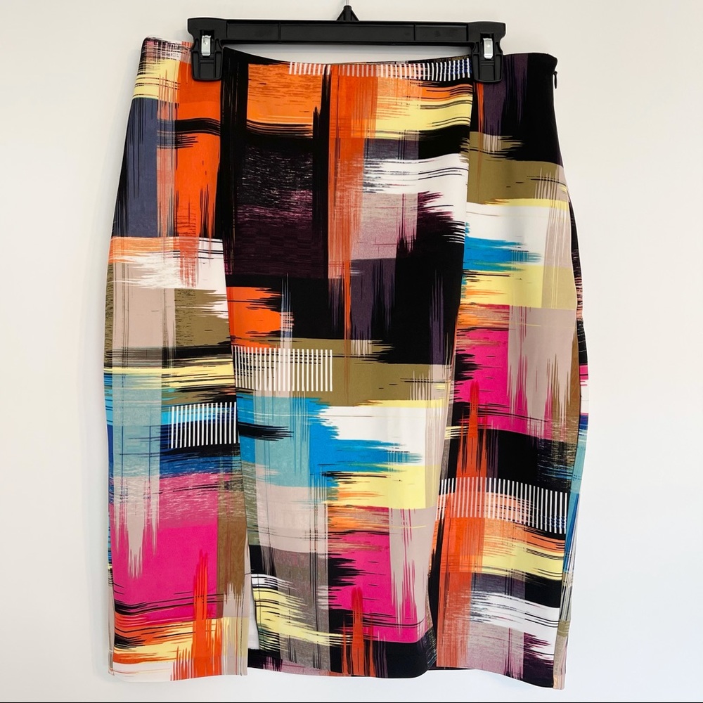 Cupio Multi-Colored Contemporary Pencil Skirt NWT